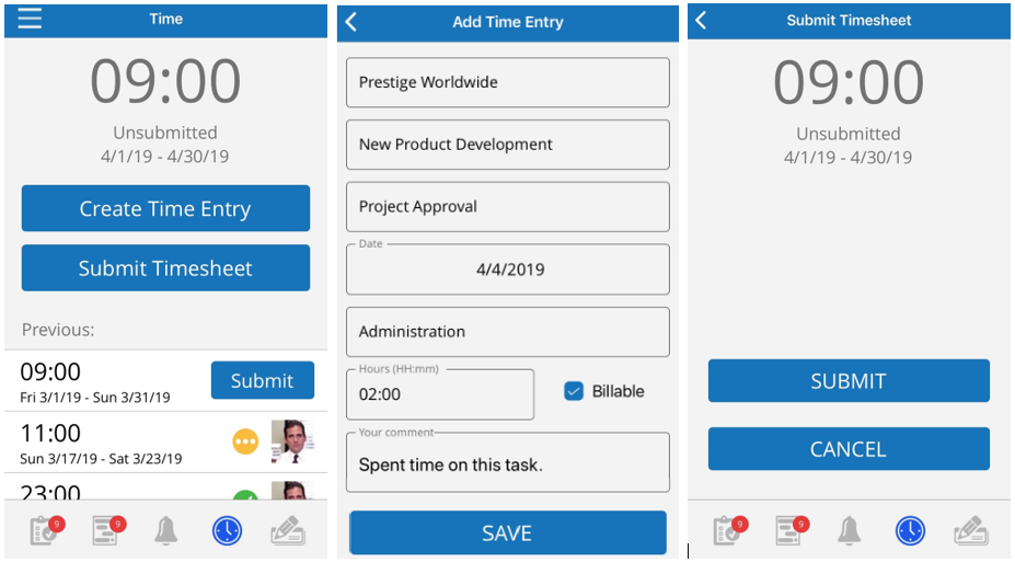 Mobile App Time Entry Project Insight Help Center